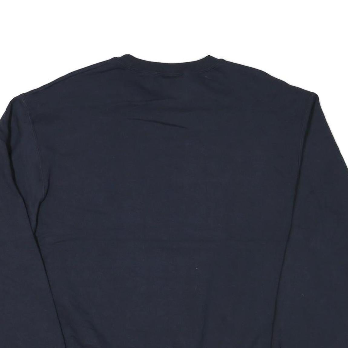 CHAMPION Mens Navy Blue Howard Mom Crew Neck L Sweatshirt Cotton Blend