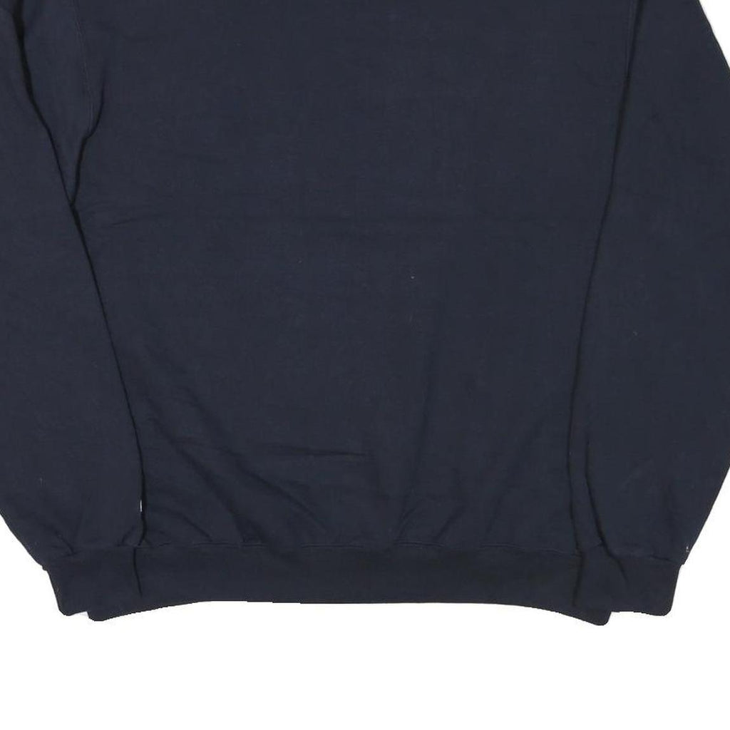 CHAMPION Mens Navy Blue Howard Mom Crew Neck L Sweatshirt Cotton Blend