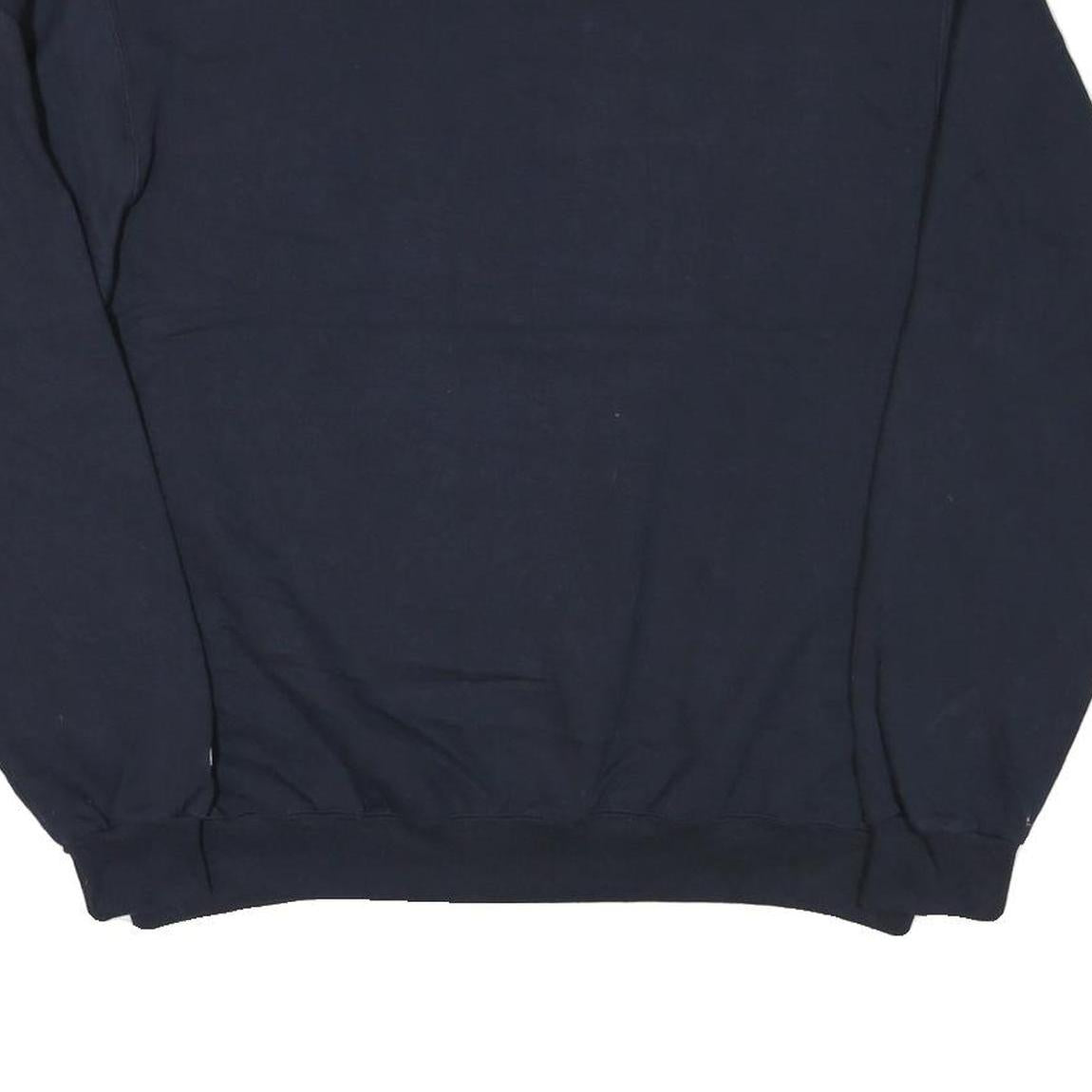 CHAMPION Mens Navy Blue Howard Mom Crew Neck L Sweatshirt Cotton Blend