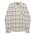 CARHARTT Womens Green & Purple Check Shirt S Long Sleeve Casual Cotton