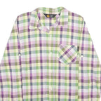 CARHARTT Womens Green & Purple Check Shirt S Long Sleeve Casual Cotton