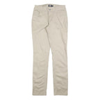 DICKIES Womens Slim Beige Cotton Blend Slim Straight Trousers W26 L32 Stylish