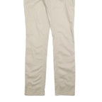 DICKIES Womens Slim Beige Cotton Blend Slim Straight Trousers W26 L32 Stylish