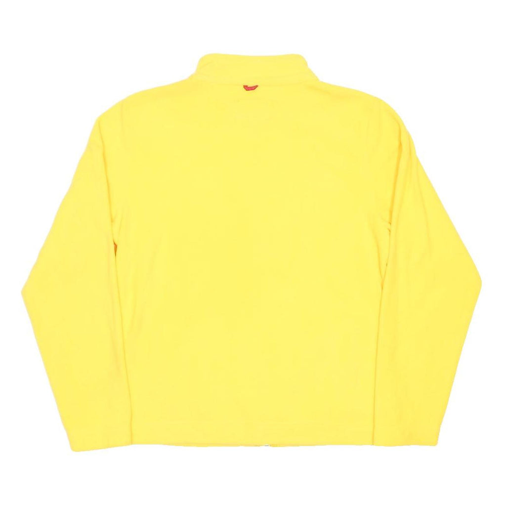 NFL Womens Yellow Chiefs Plain Full Zip Polyester Jumper M Official Sportswear