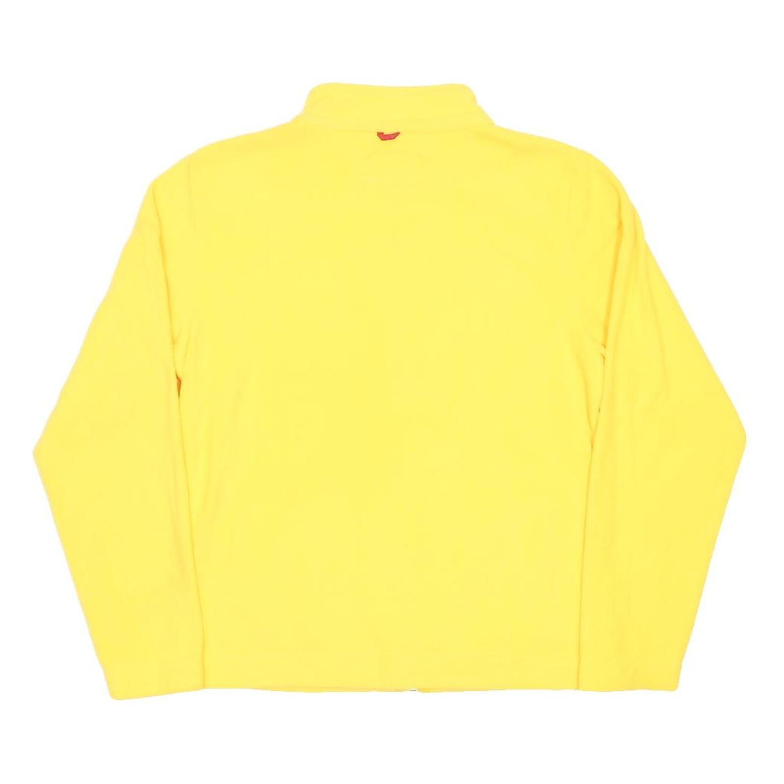 NFL Womens Yellow Chiefs Plain Full Zip Polyester Jumper M Official Sportswear
