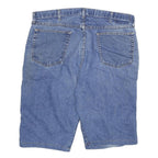 WRANGLER Mens Denim Blue Casual Shorts 2XL W36 Cotton Blend Comfortable Fit