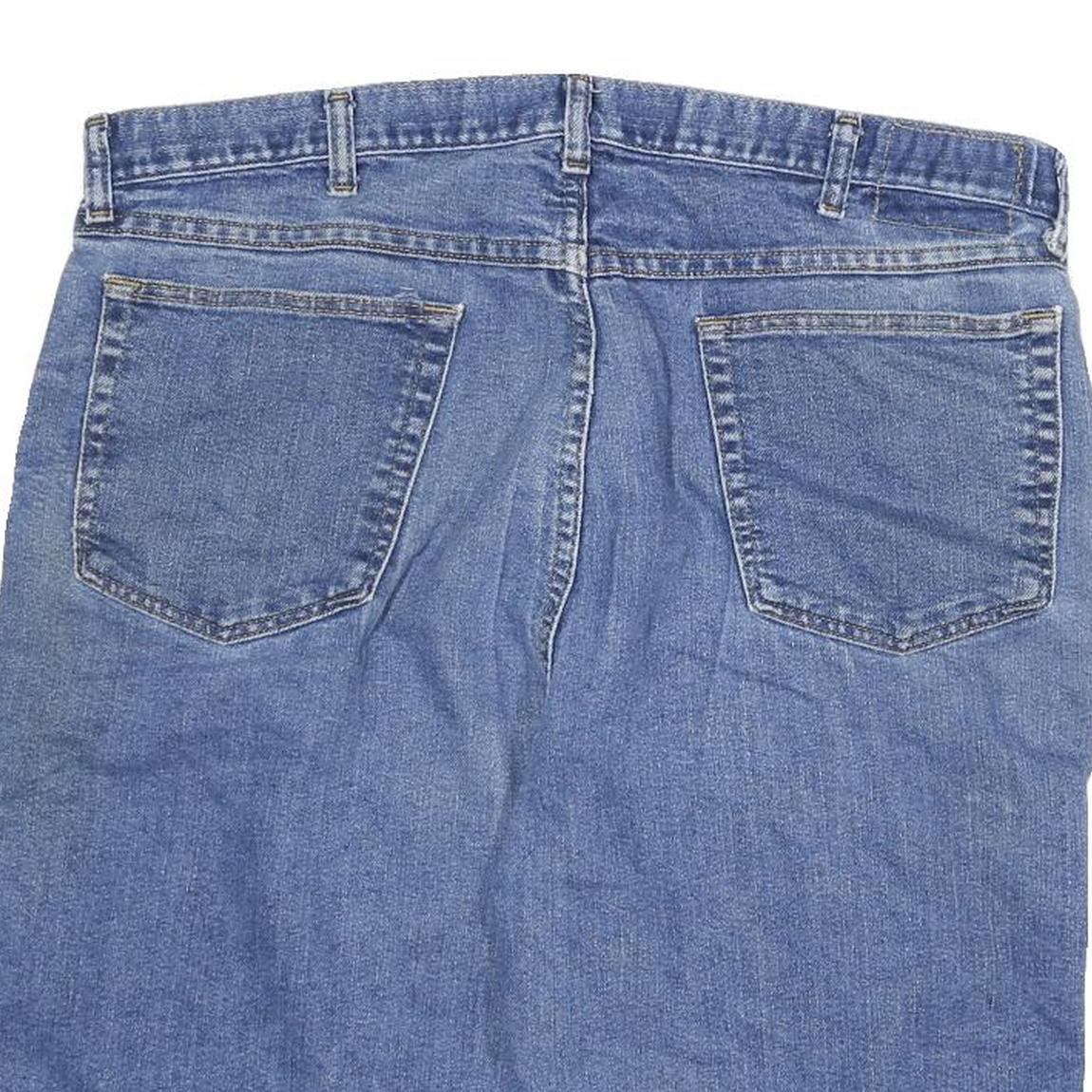 WRANGLER Mens Denim Blue Casual Shorts 2XL W36 Cotton Blend Comfortable Fit