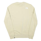 THE NORTH FACE Mens Cream Sweatshirt Crew Neck S Cotton Blend Lightweight