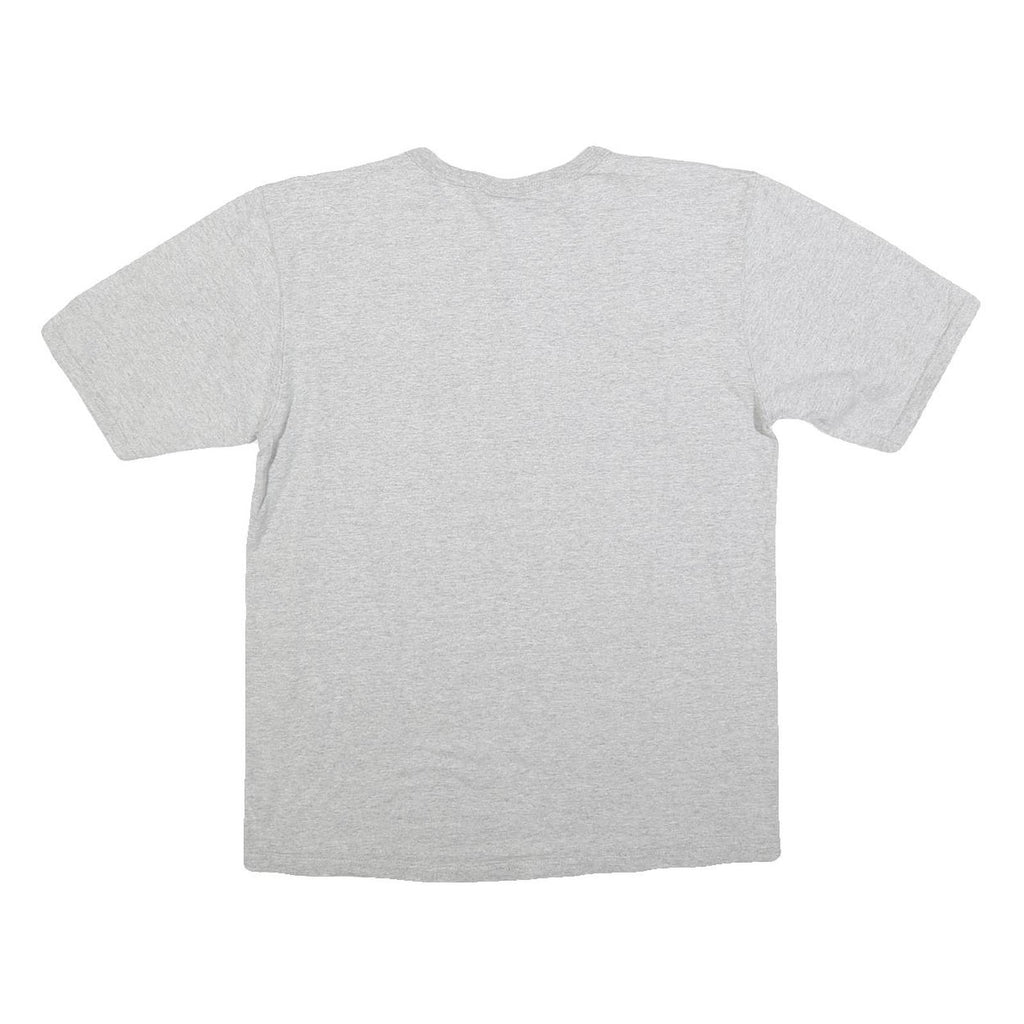 CHAMPION Mens Grey Graphic T-Shirt M Short Sleeve Crew Neck Cotton Blend Casual