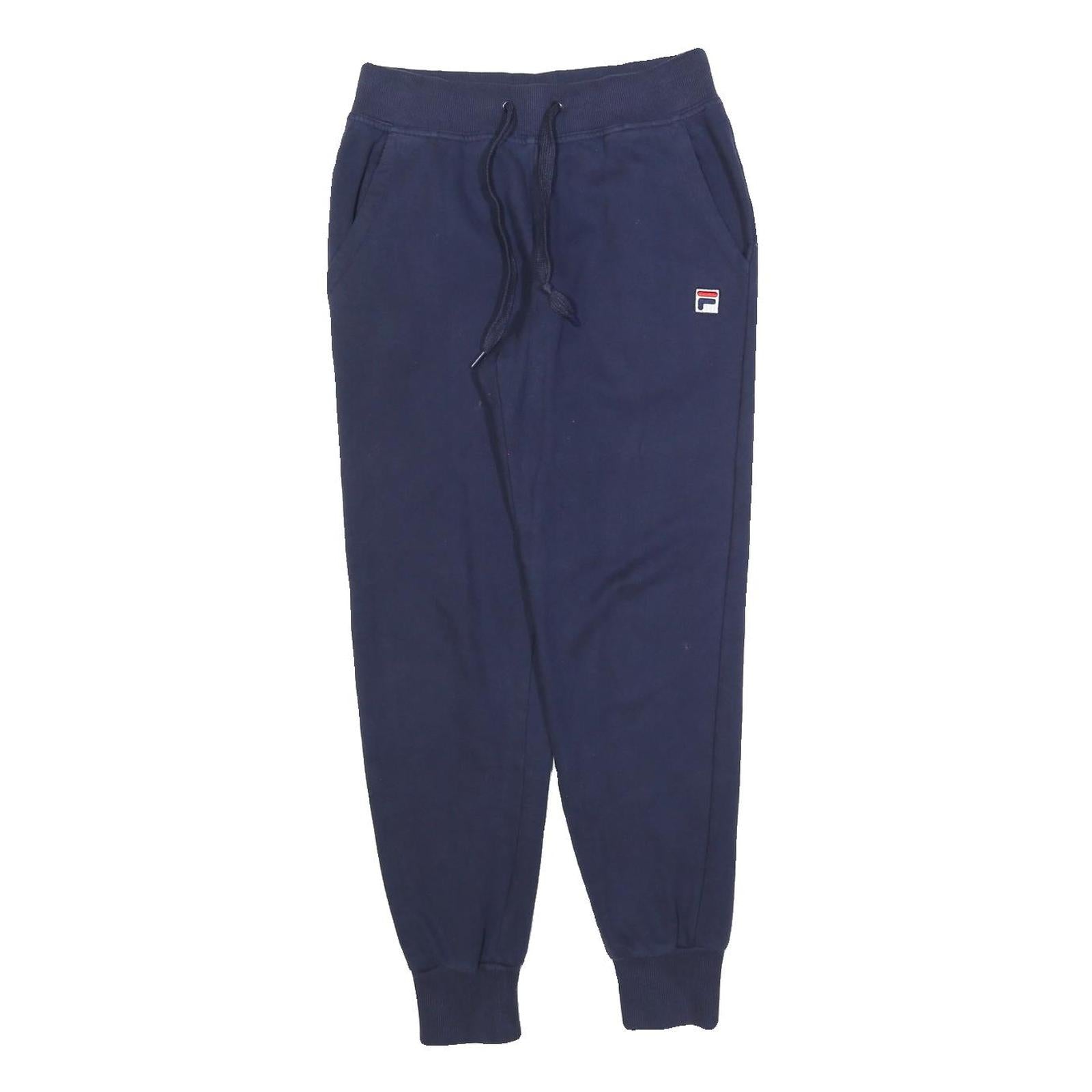 FILA Womens Joggers Navy Blue XS W26 L26 Cotton Blend Slim Tapered Fit