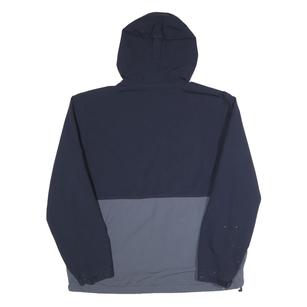 CARHARTT Mens Navy & Grey Zip Jacket L Polyamide Blend Outdoor Casual Stylish