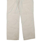 CARHARTT Mens Cotton Blend Beige Regular Straight Trousers W32 L30 Durable