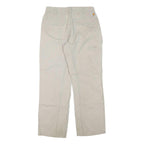 CARHARTT Mens Cotton Blend Beige Regular Straight Trousers W32 L30 Durable
