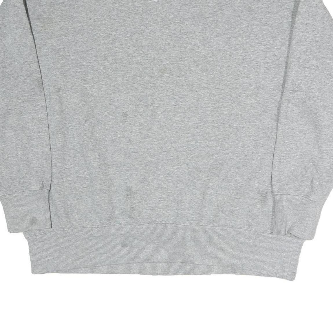 NIKE Mens Grey Crew Neck M Cotton Logo Embroidered Casual Sweatshirt