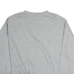 NIKE Mens Grey Crew Neck M Cotton Logo Embroidered Casual Sweatshirt