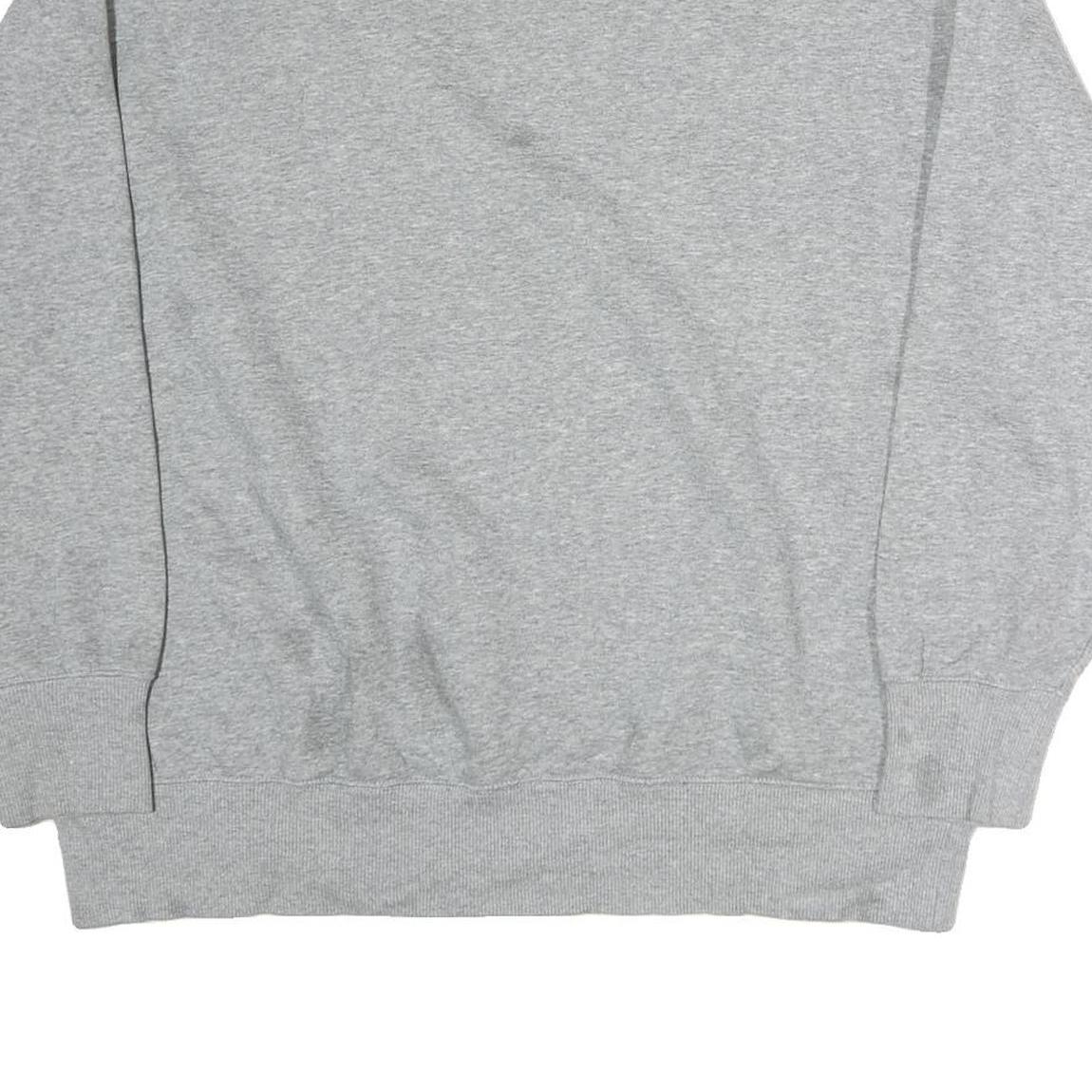 NIKE Mens Grey Crew Neck M Cotton Logo Embroidered Casual Sweatshirt