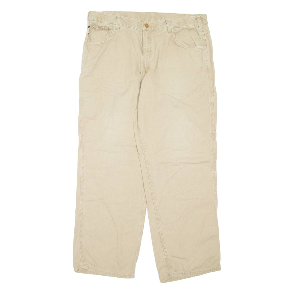 CARHARTT Mens Trousers Beige Regular Straight W38 L30