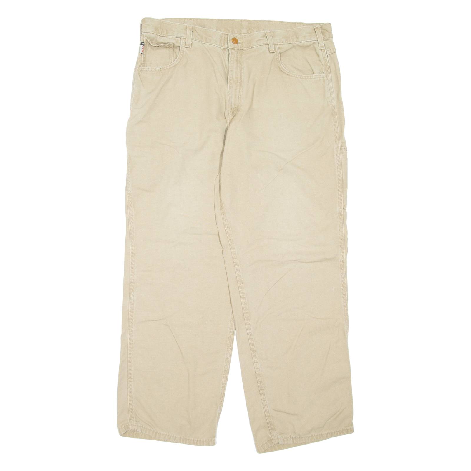 CARHARTT Mens Trousers Beige Regular Straight W38 L30