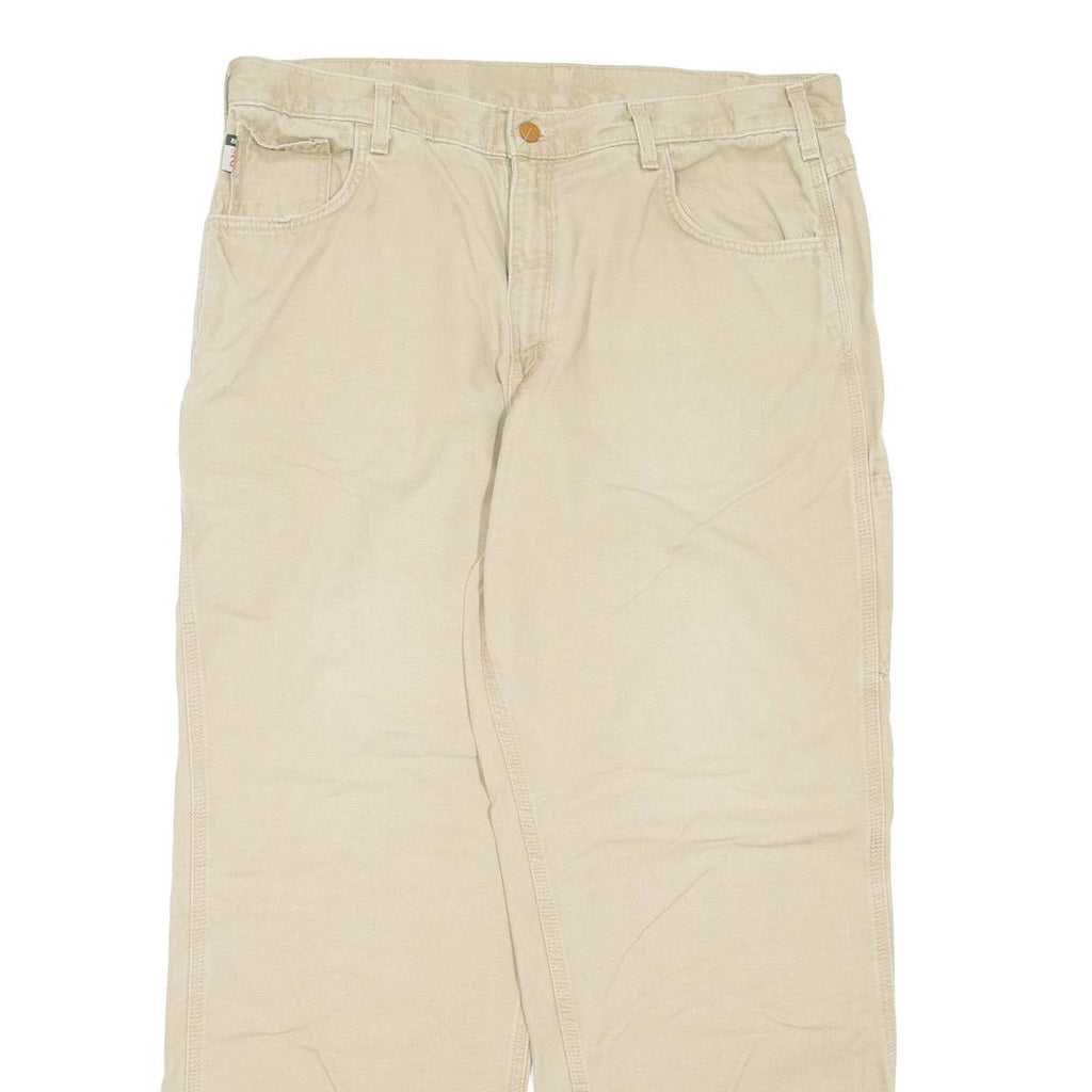CARHARTT Mens Trousers Beige Regular Straight W38 L30