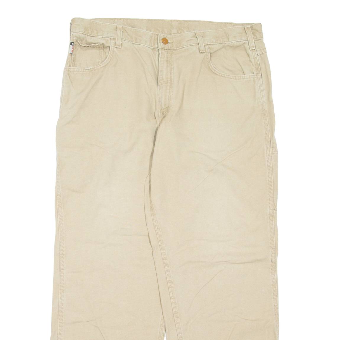 CARHARTT Mens Trousers Beige Regular Straight W38 L30