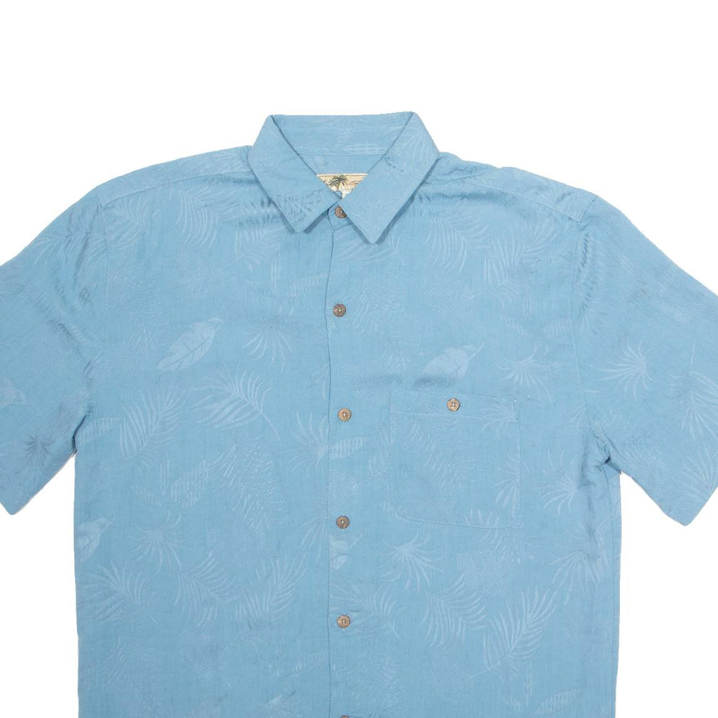 JOE HARLIN Mens Shirt Blue Crazy Pattern XL