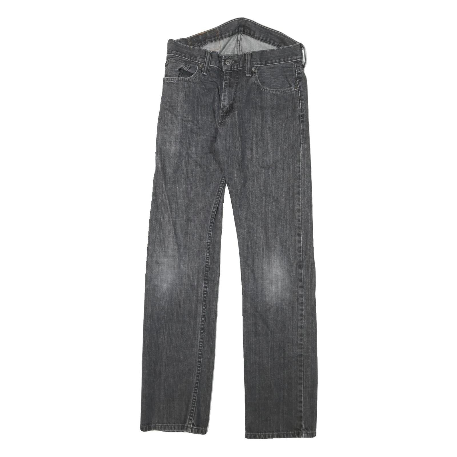 LEVI'S 514 Mens Jeans Black Slim Straight Denim Medium W29 L32 Classic Style