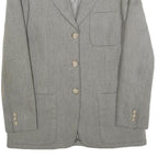 WEEKEND MAX MARA Womens Grey Wool Blend Blazer Jacket UK 10 Herringbone Button