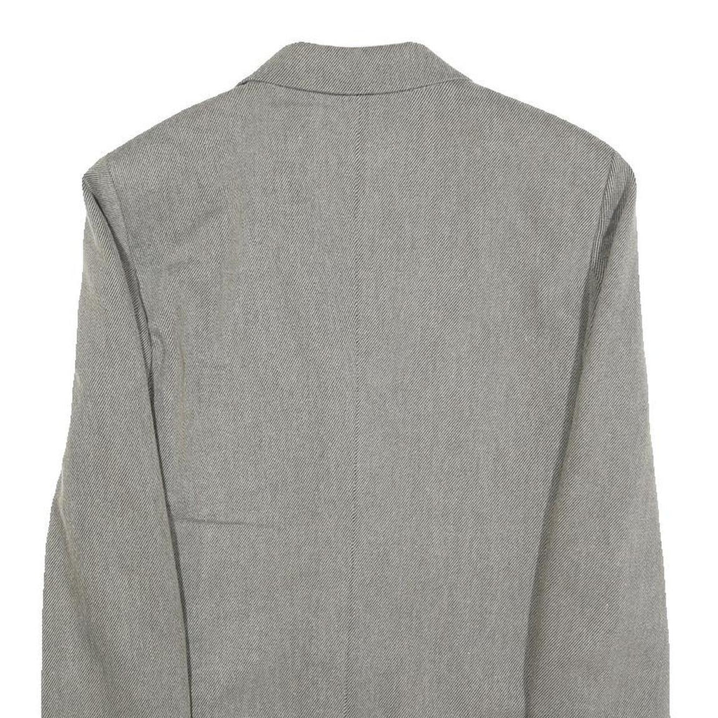 WEEKEND MAX MARA Womens Grey Wool Blend Blazer Jacket UK 10 Herringbone Button