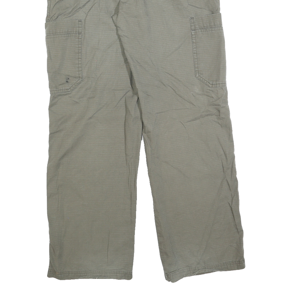 CARHARTT Mens Cotton Blend Beige Regular Straight Trousers W32 L30 Durable