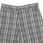 DICKIES Mens Shorts Grey Black Plaid M W32 Cargo Cotton Blend Casual