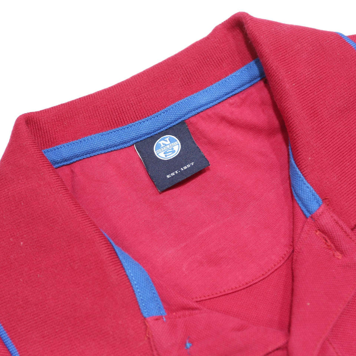 NORTH SAILS Mens Red Polo Shirt S Cotton Short Sleeve Basic Comfortable