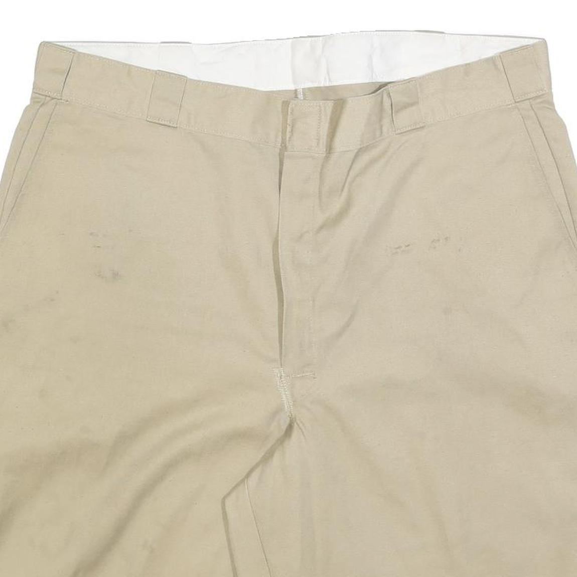 DICKIES Mens Shorts Beige Casual Plain XL W42 Workwear Cotton Blend