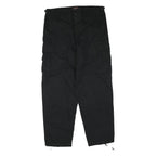 TRU-SPEC Mens Cotton Blend Black Regular Cargo Trousers W36 L33 Durable Zip