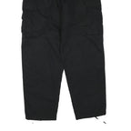 TRU-SPEC Mens Cotton Blend Black Regular Cargo Trousers W36 L33 Durable Zip
