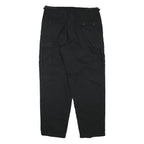 TRU-SPEC Mens Cotton Blend Black Regular Cargo Trousers W36 L33 Durable Zip