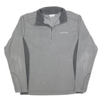 COLUMBIA Mens Grey Outdoor Pullover Plain High Neck Basic Knit S Soft Warm