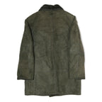 Womens Green Polyester Button Jacket XL Soft Touch Long Sleeve Classic Fit