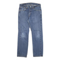 LEVI'S 505 Mens Jeans Blue Regular Straight Denim Medium W32 L30 Classic Zip Fit