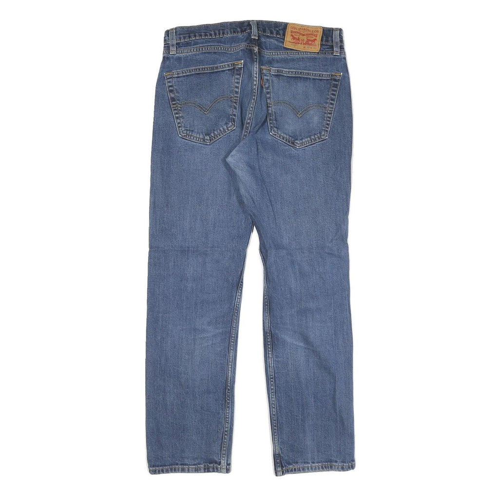 LEVI'S 505 Mens Jeans Blue Regular Straight Denim Medium W32 L30 Classic Zip Fit