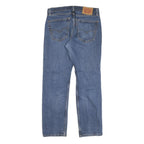 LEVI'S 505 Mens Jeans Blue Regular Straight Denim Medium W32 L30 Classic Zip Fit