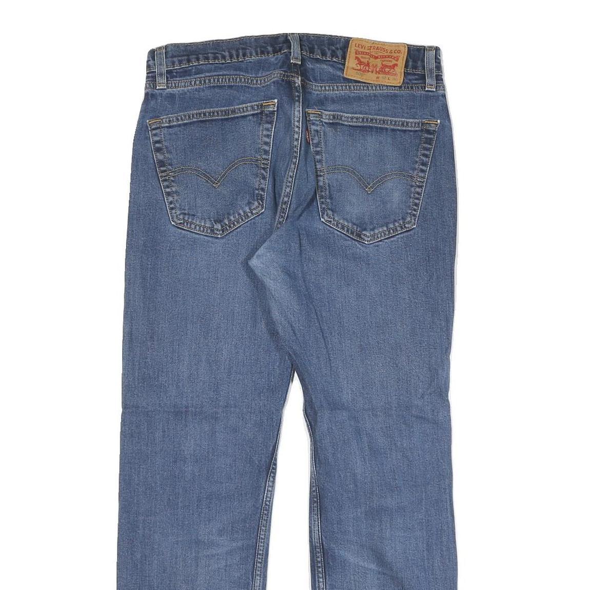 LEVI'S 505 Mens Jeans Blue Regular Straight Denim Medium W32 L30 Classic Zip Fit