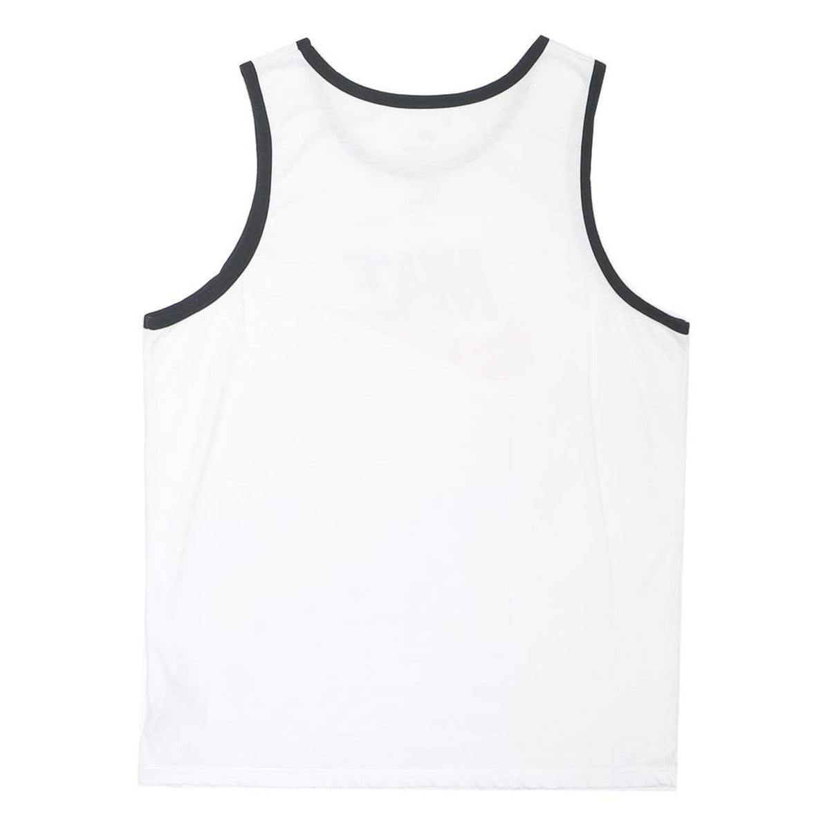 NIKE Mens White & Black Graphic Vest L Sleeveless Crew Neck Sportswear Casual