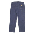 CARHARTT Mens Jeans Blue Relaxed Straight Cotton W36 L32 Workwear Durable