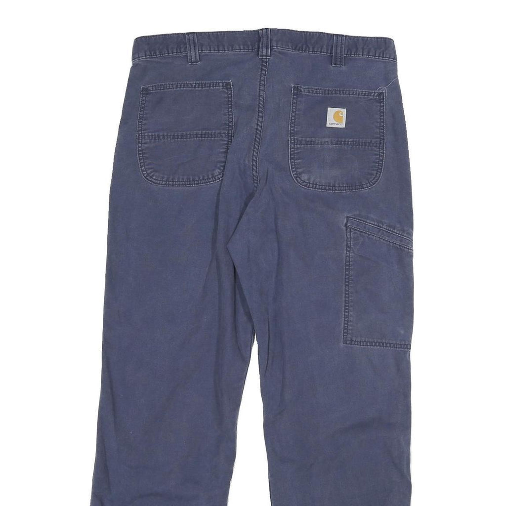 CARHARTT Mens Jeans Blue Relaxed Straight Cotton W36 L32 Workwear Durable