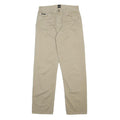 BOSS HUGO BOSS Mens Beige Cotton Regular Straight Trousers W30 L32 Classic