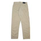 BOSS HUGO BOSS Mens Beige Cotton Regular Straight Trousers W30 L32 Classic