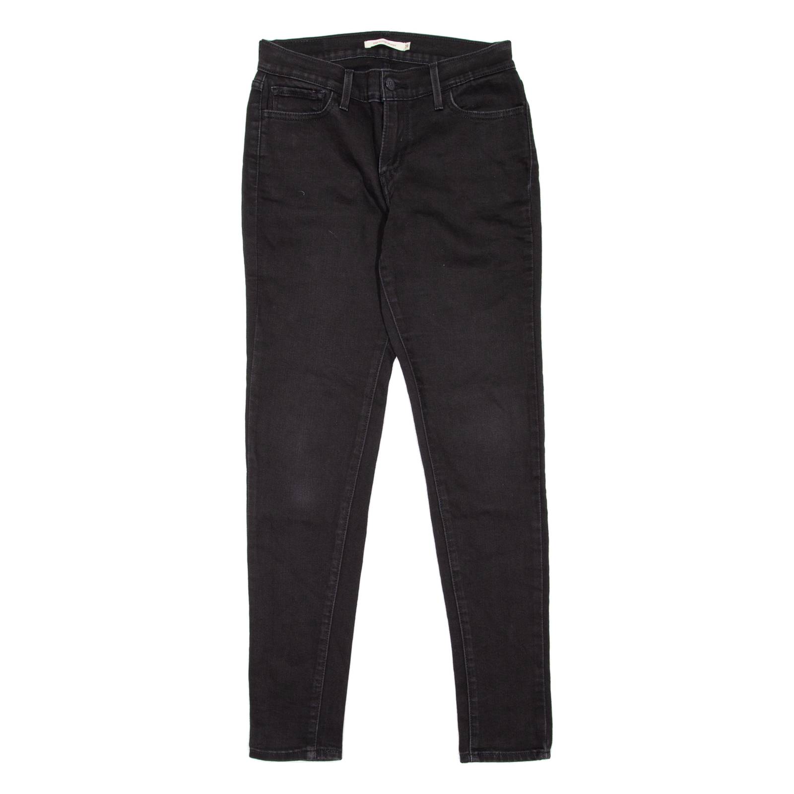 LEVI'S 710 Womens Jeans Black Slim Skinny W26 L30