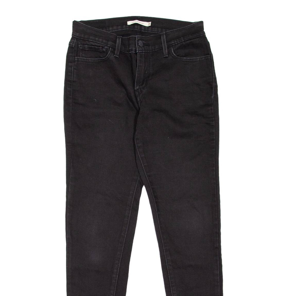 LEVI'S 710 Womens Jeans Black Slim Skinny W26 L30