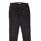 LEVI'S 710 Womens Jeans Black Slim Skinny W26 L30