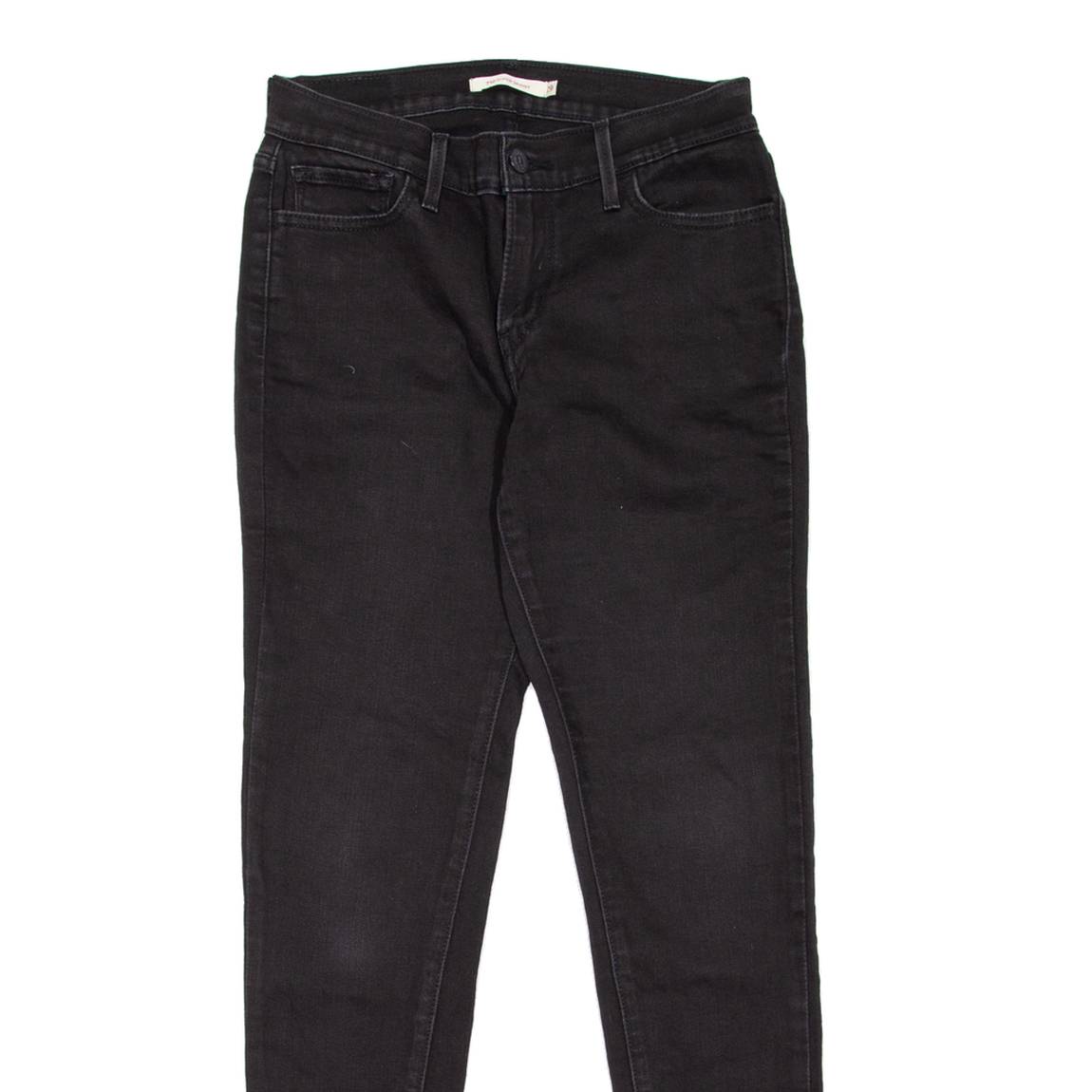 LEVI'S 710 Womens Jeans Black Slim Skinny W26 L30